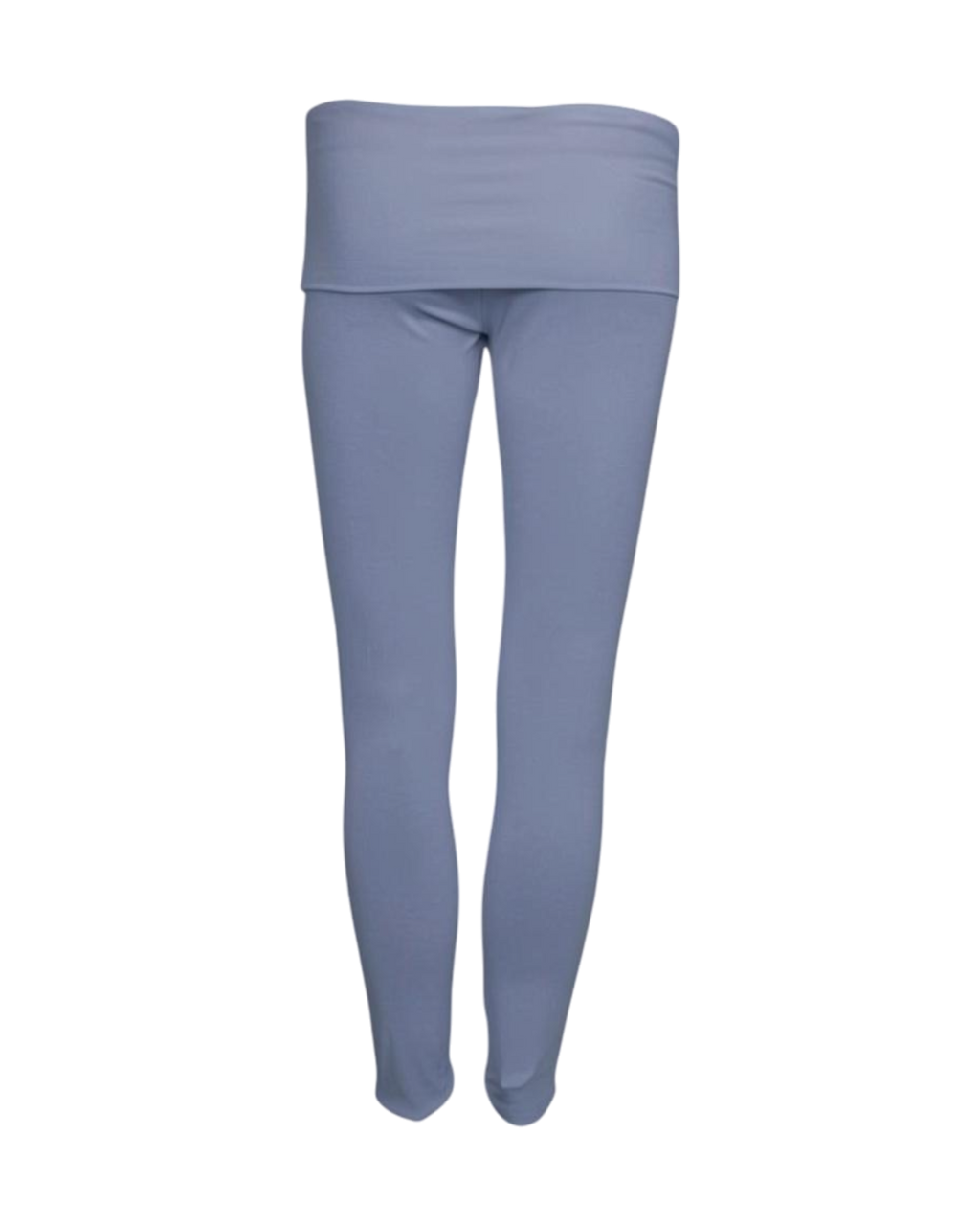 foldover leggings / pale blue