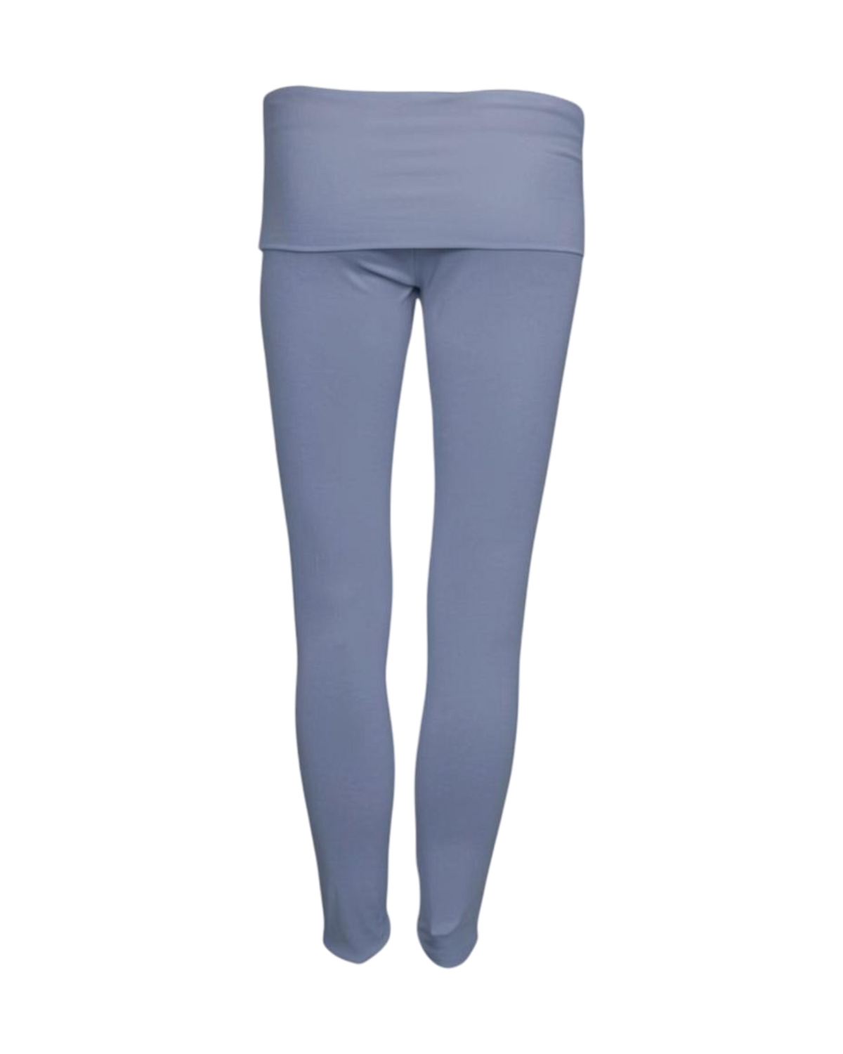 foldover leggings / pale blue