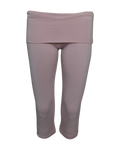 foldover capri legging / blush pink
