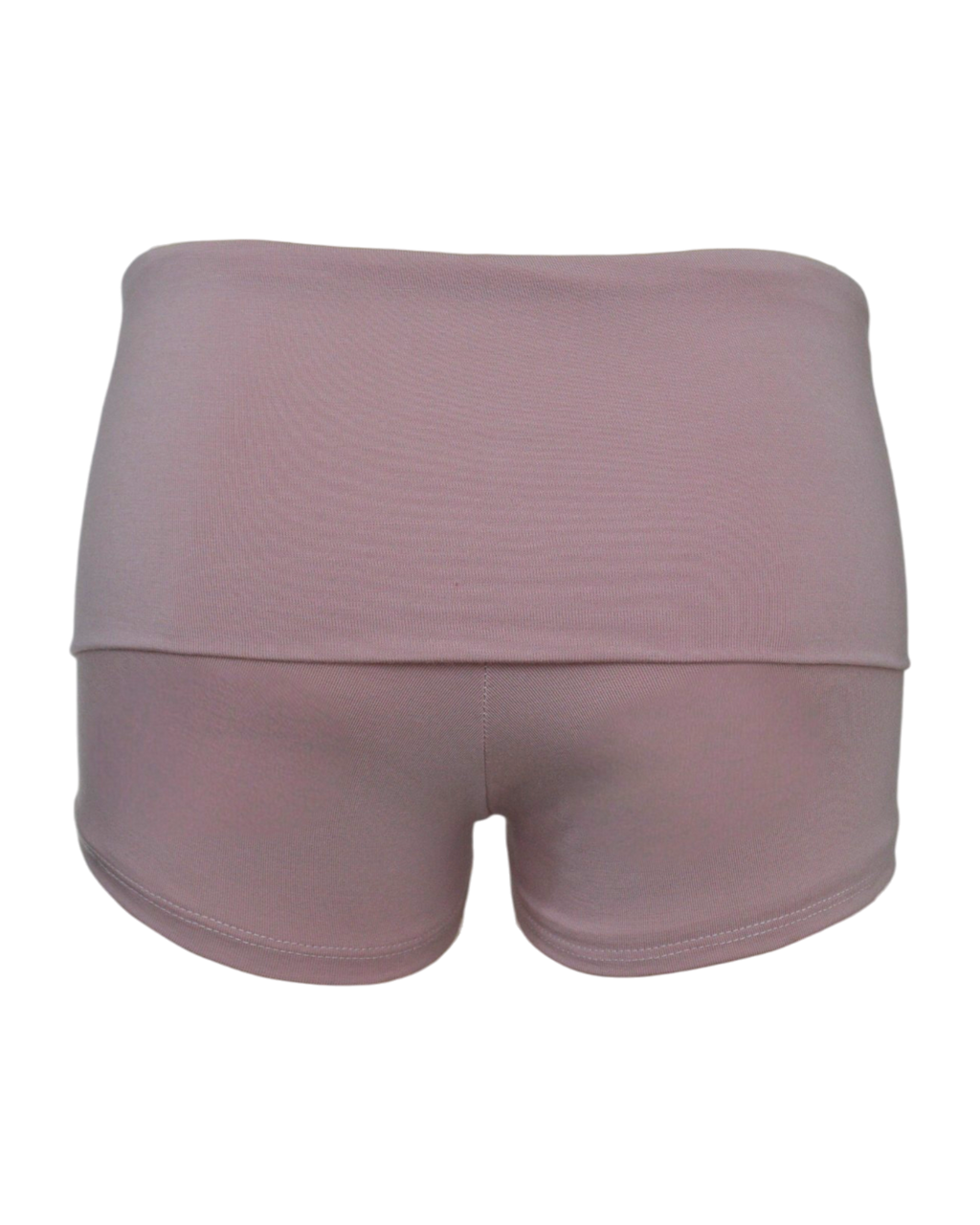 foldover mini shorts / blush pink