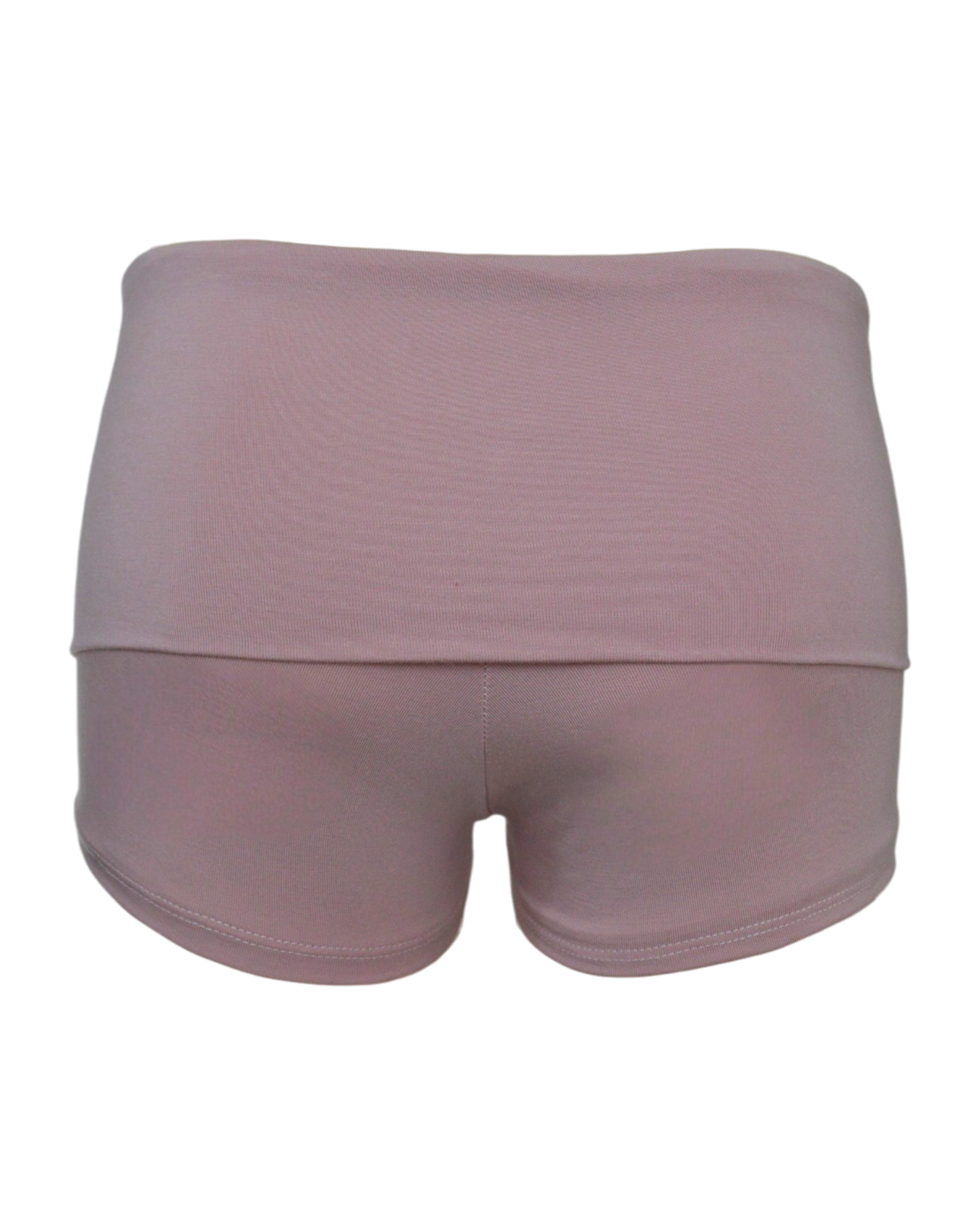 foldover mini shorts / blush pink