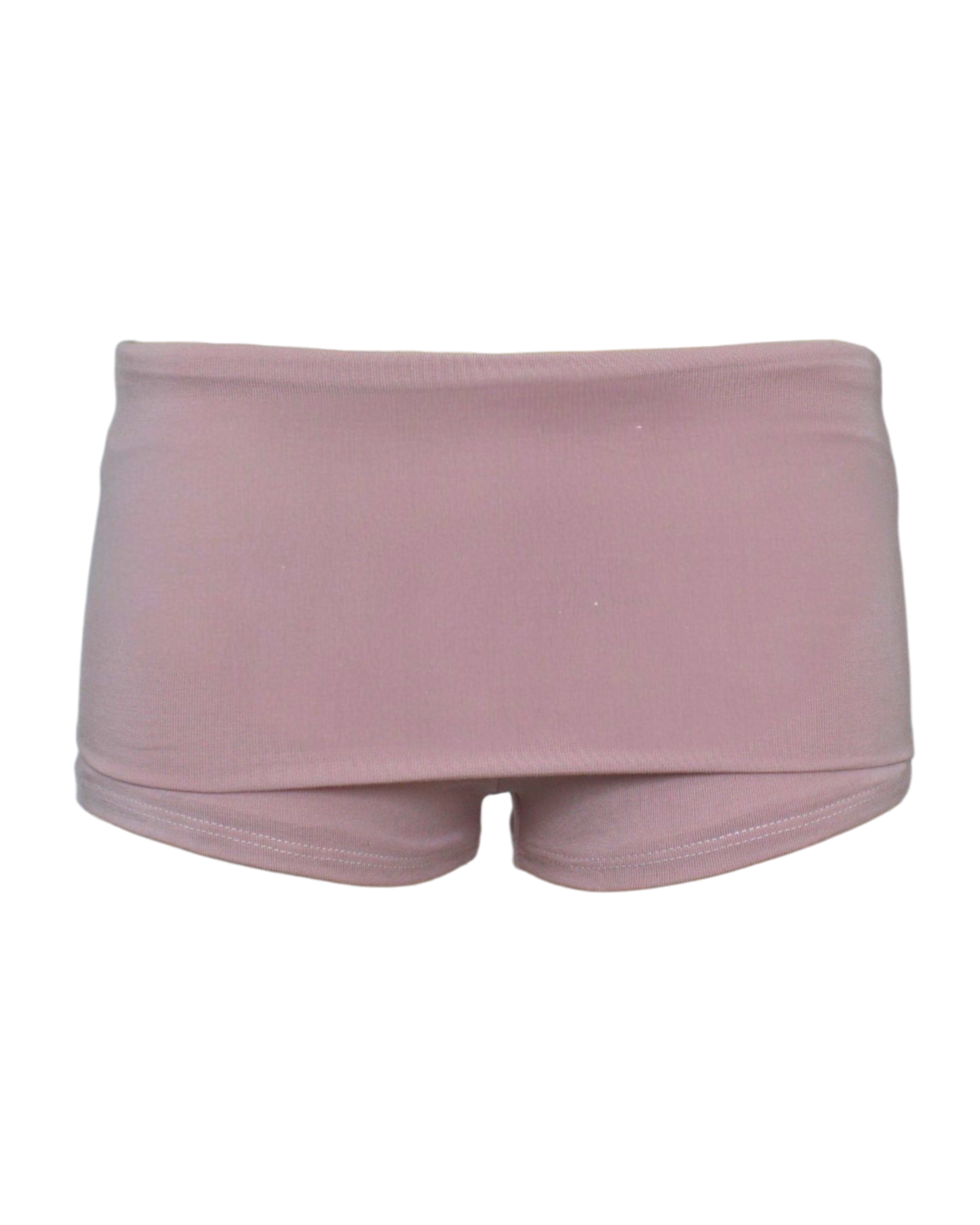 foldover mini shorts / blush pink
