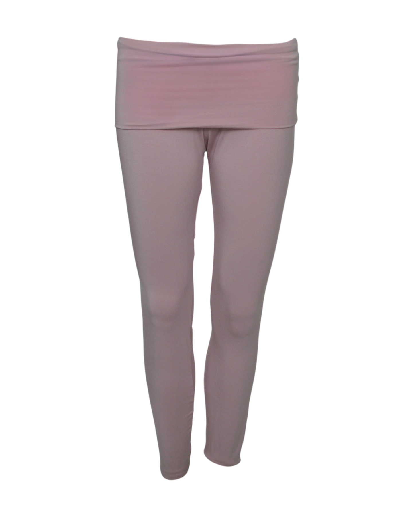 foldover leggings / blush pink