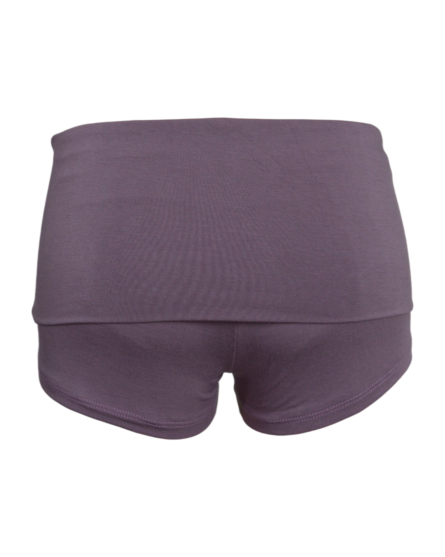 foldover mini shorts / purple mauve