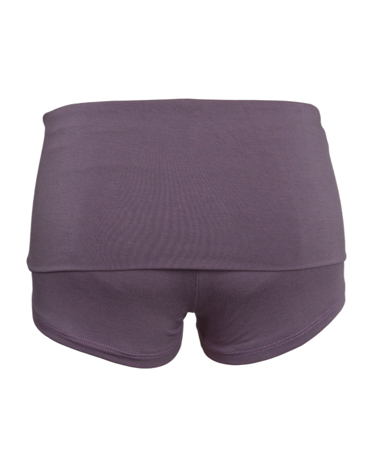 foldover mini shorts / purple mauve