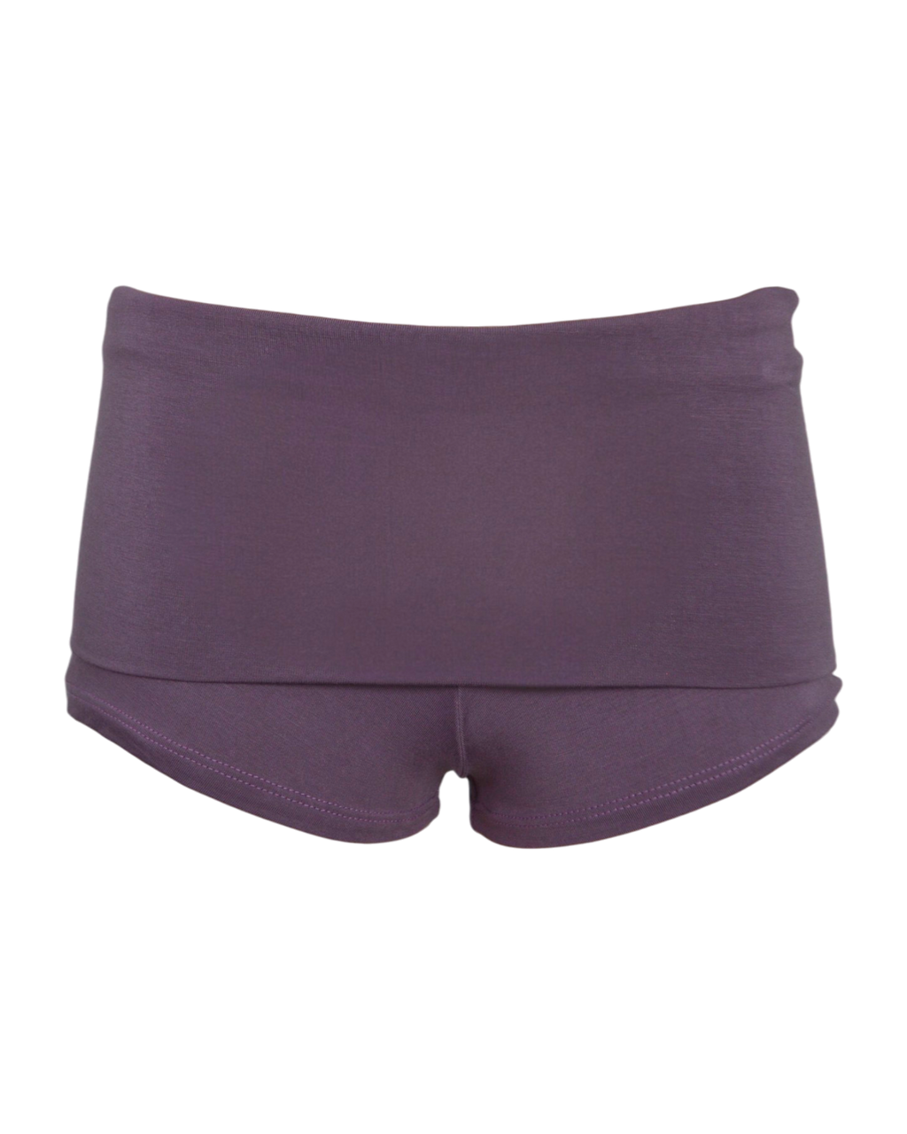 foldover mini shorts / purple mauve