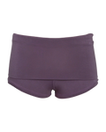 foldover mini shorts / purple mauve