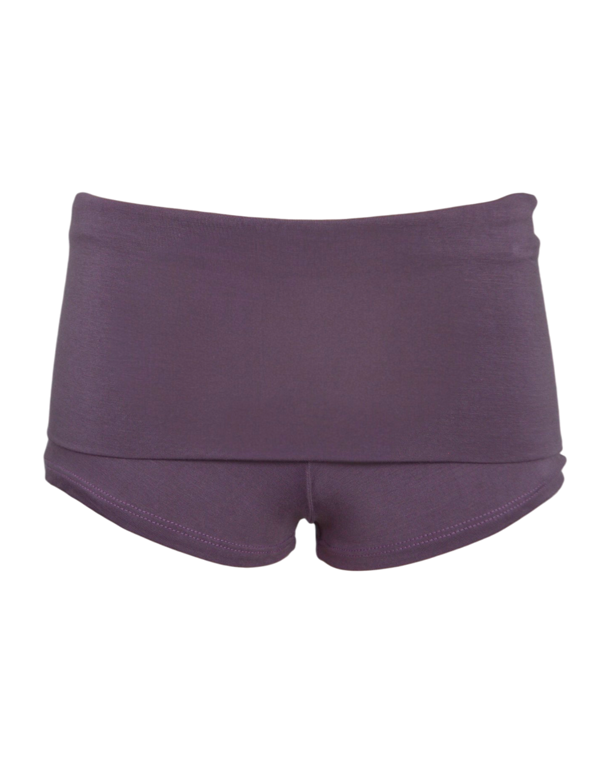 foldover mini shorts / purple mauve