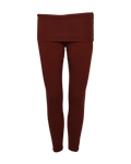foldover leggings / copper red