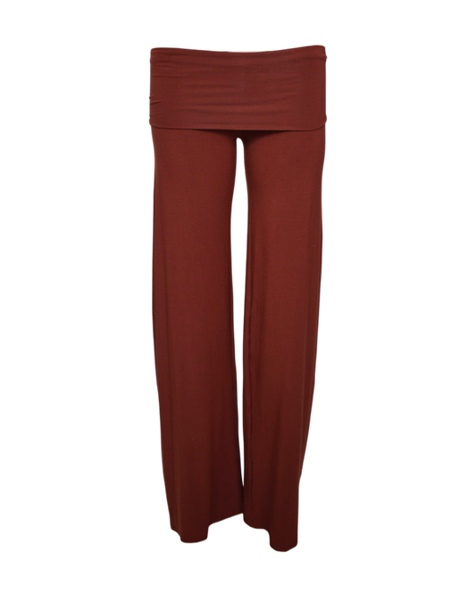 yoga pants / copper red