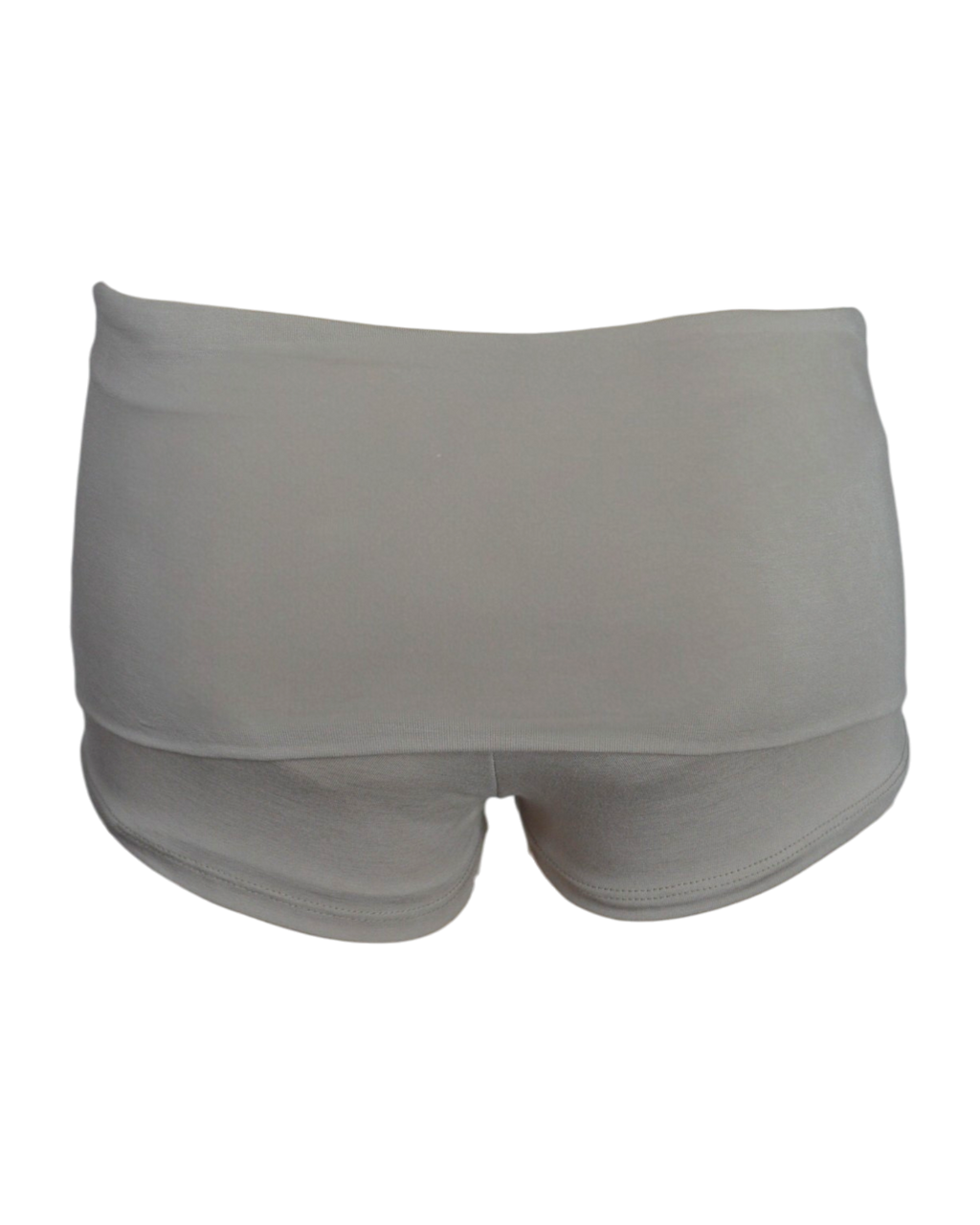 foldover mini shorts / stone