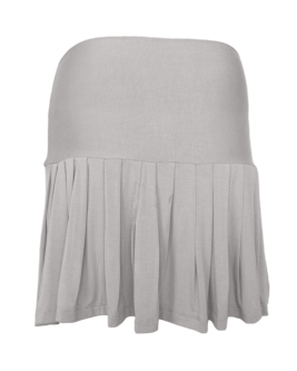 dance pleated mini skirt / stone
