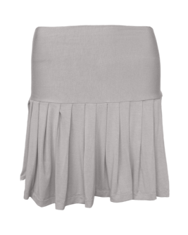 dance pleated mini skirt / stone