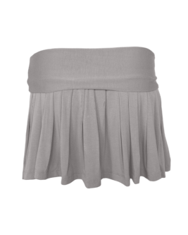 dance pleated mini skirt / stone
