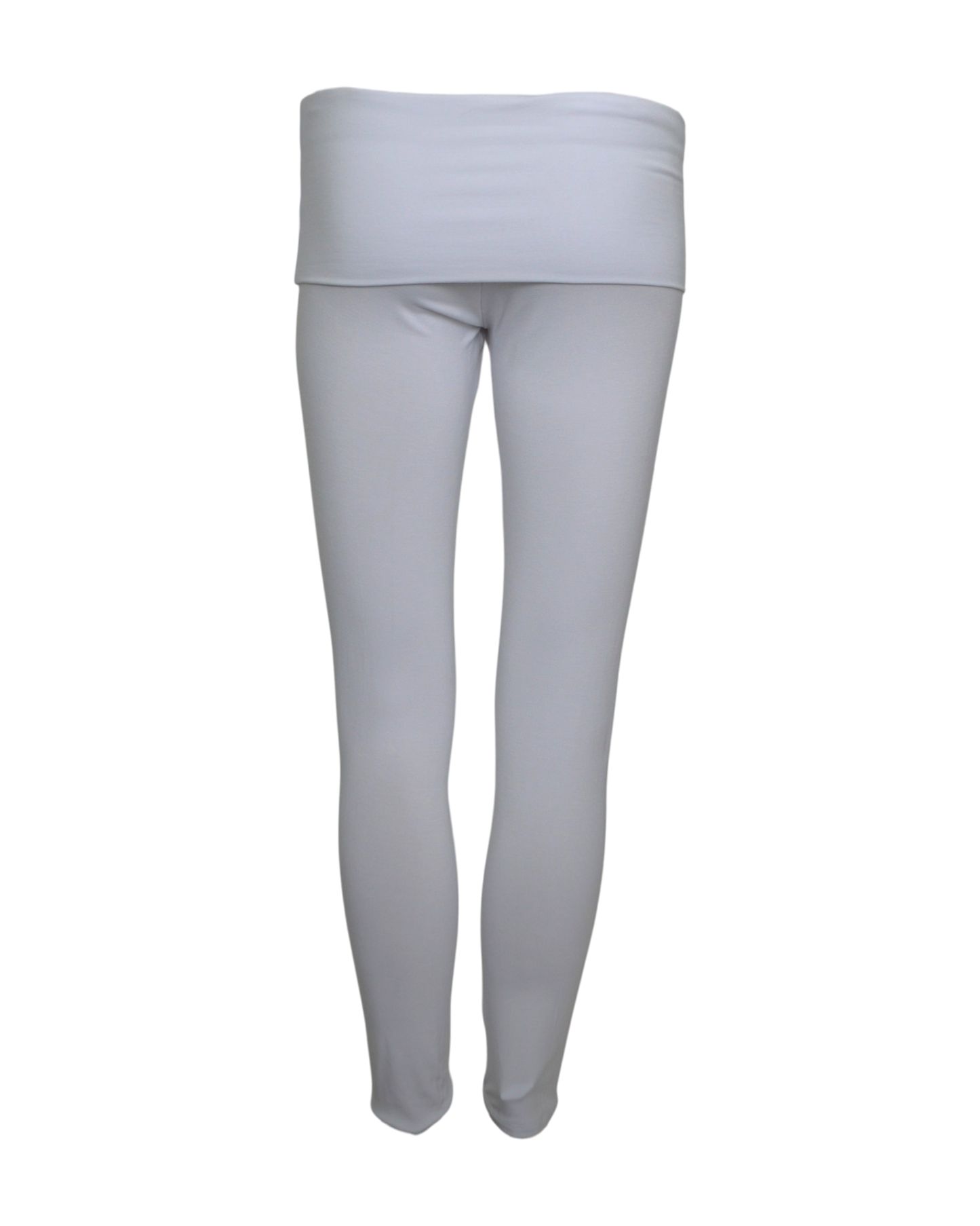 foldover leggings / white