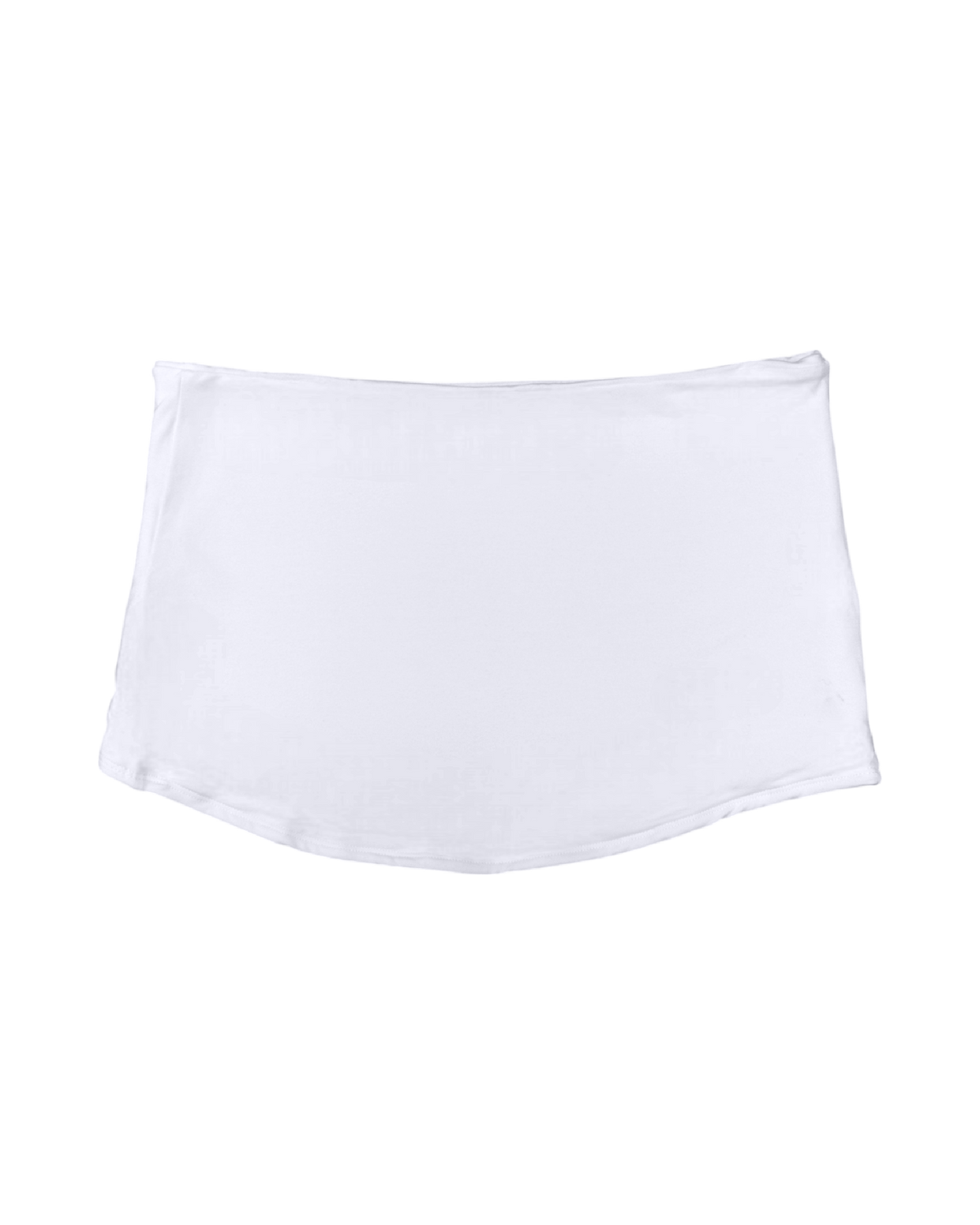 simple mini skirt / white