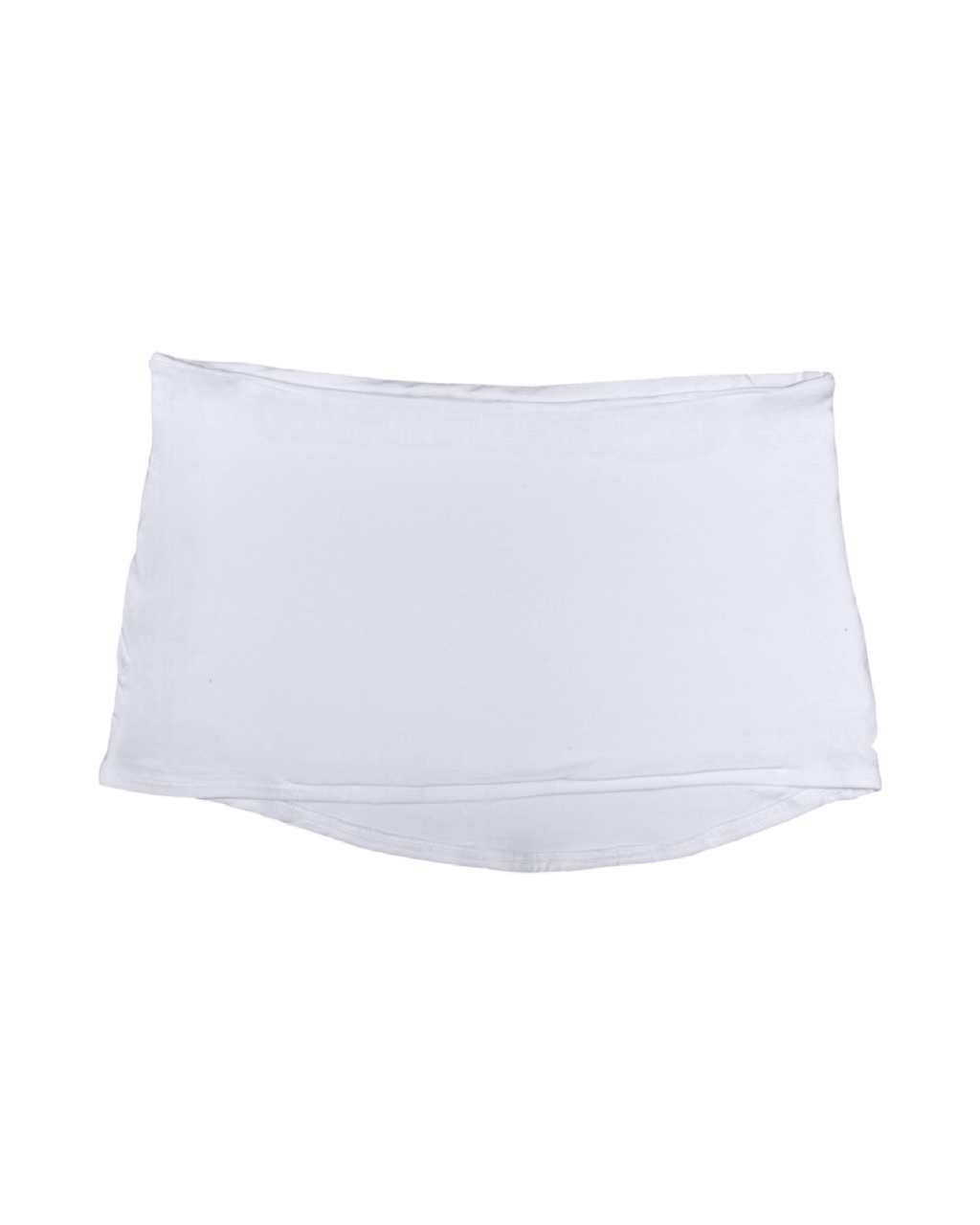 simple mini skirt / white