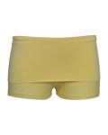 foldover mini shorts / yellow