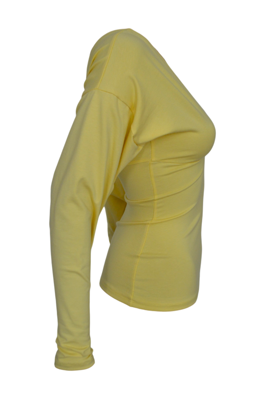 gibbon top / yellow