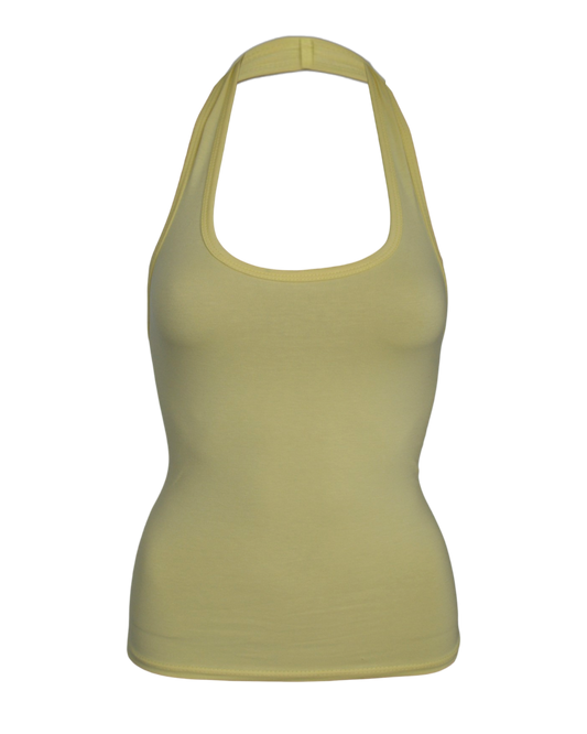 babe halter / yellow