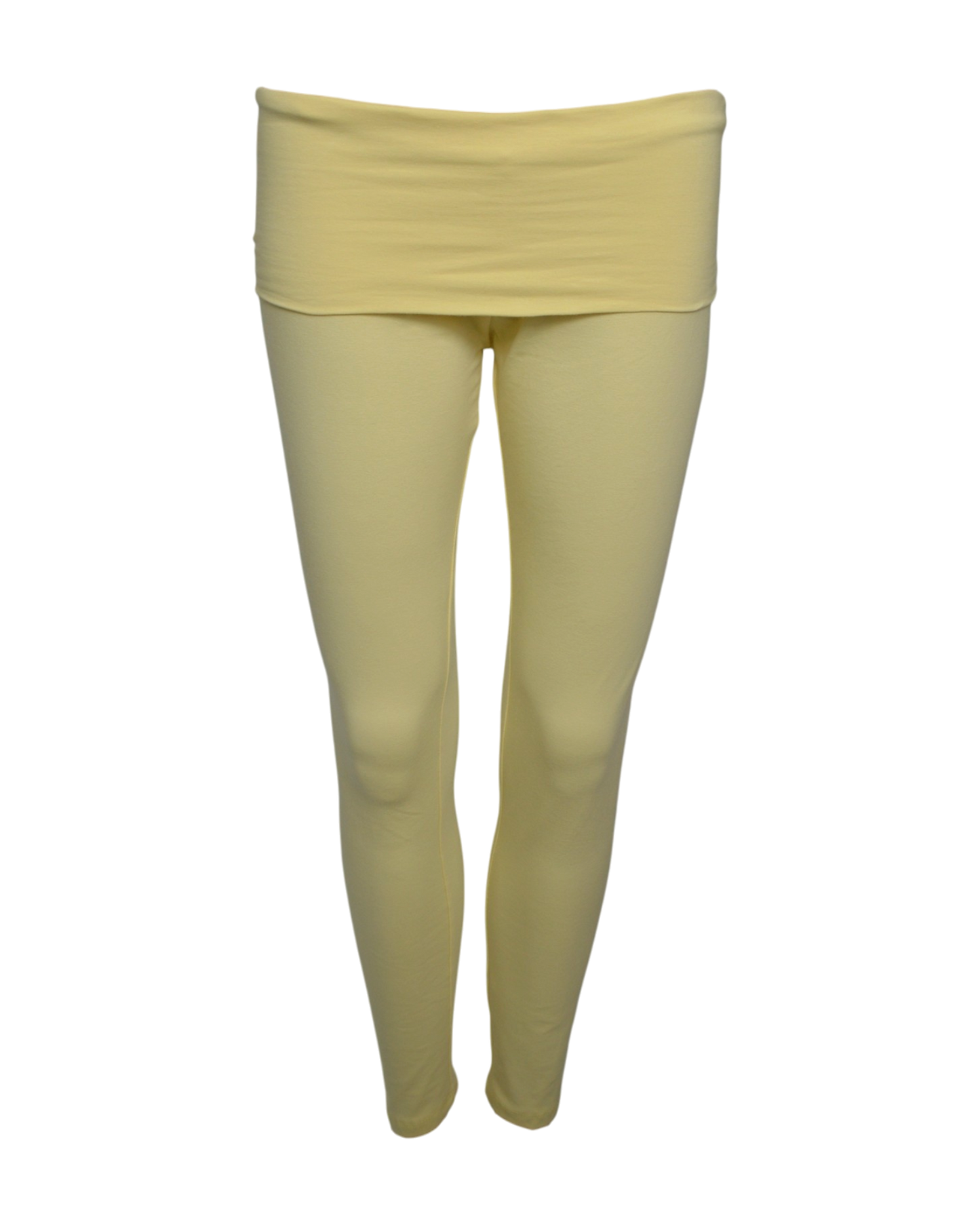foldover leggings / yellow
