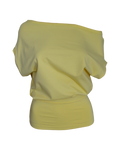 slouchy top / yellow