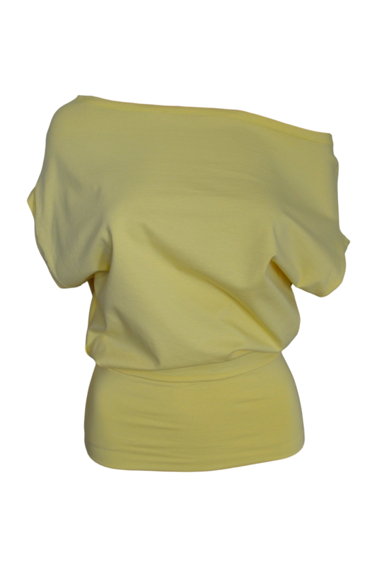 slouchy top / yellow