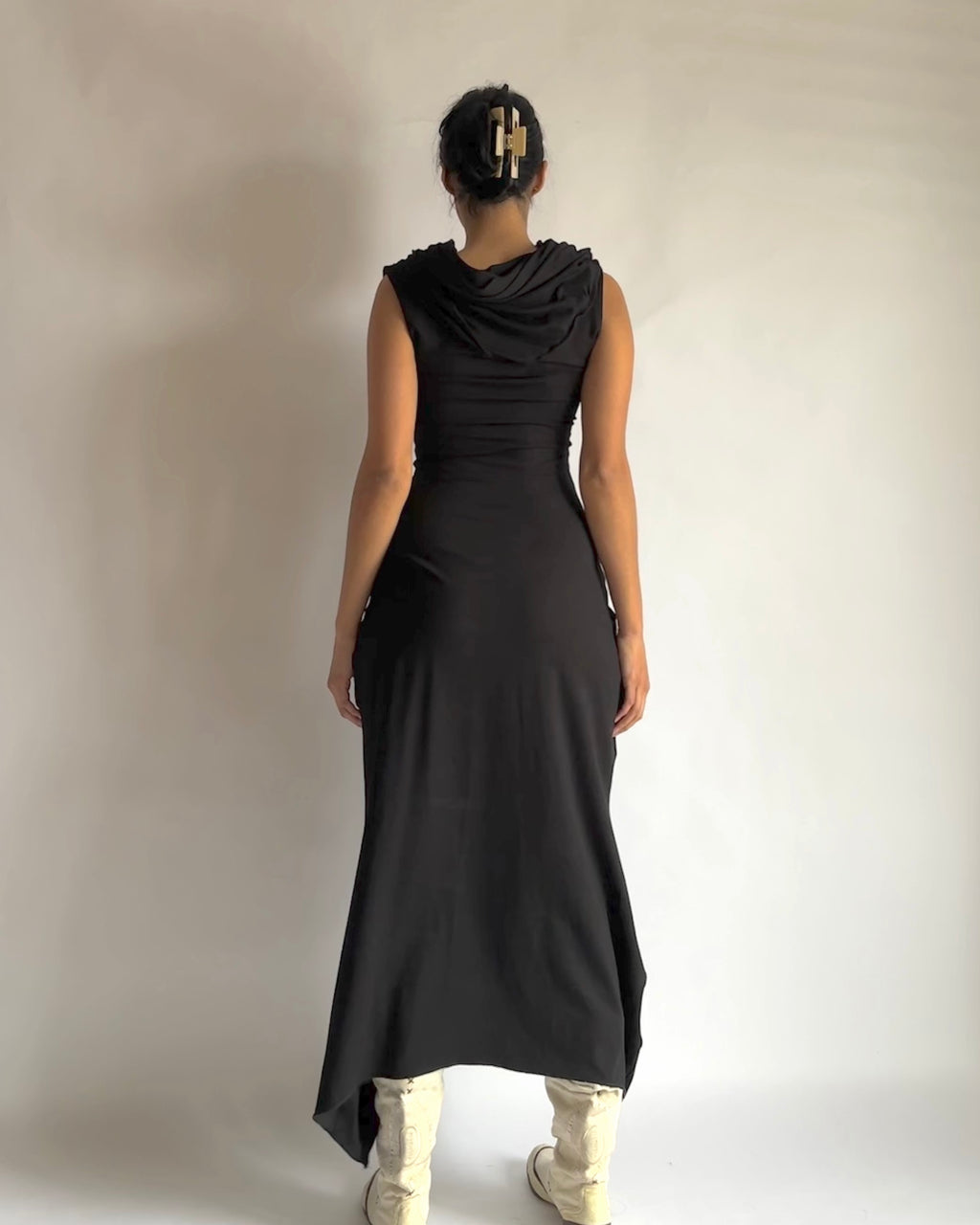 gladiatrix maxi dress / black